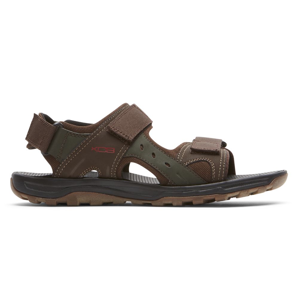 Sandálias Rockport Xcs Trail Technique Adjustable Homem - Marrom ( 209-JPOEWL )